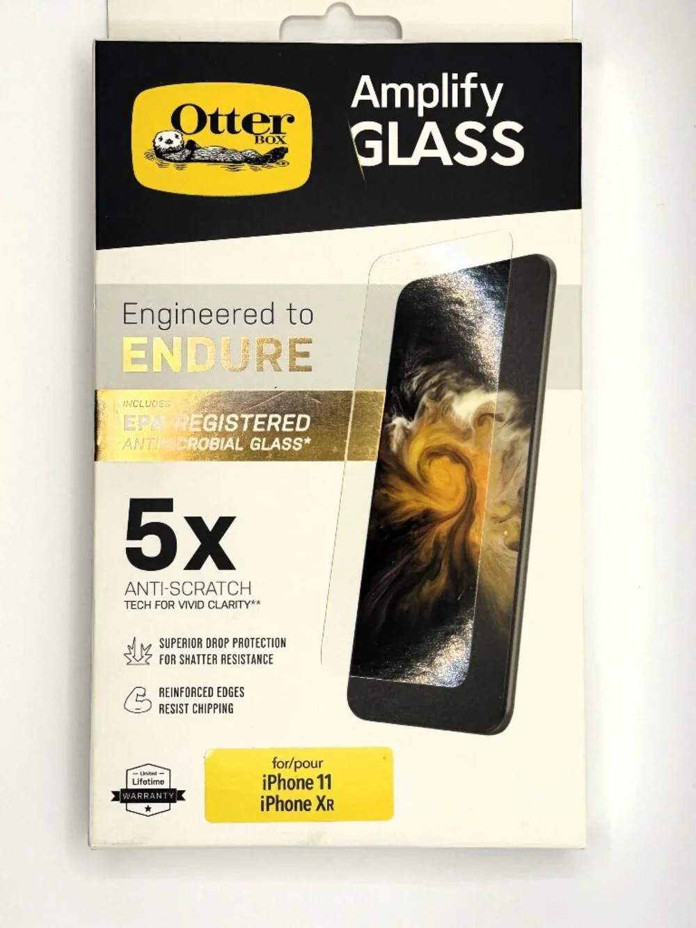 NEW OtterBox Amplify Glass Screen Protector for iPhone 11/iPhone XR